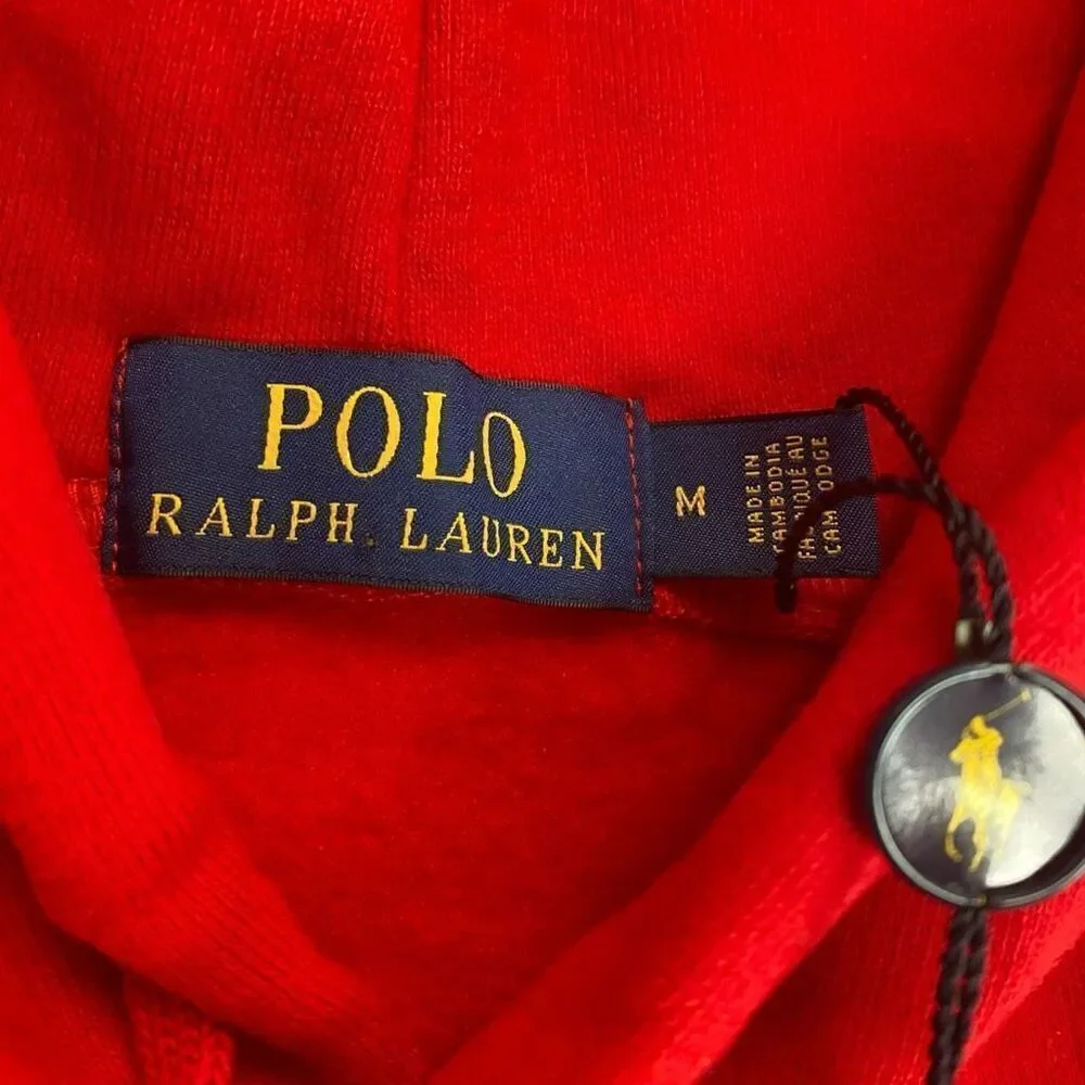 Polo Ralph Lauren Americana Fleece Hoodie Mens size Medium New with Tags